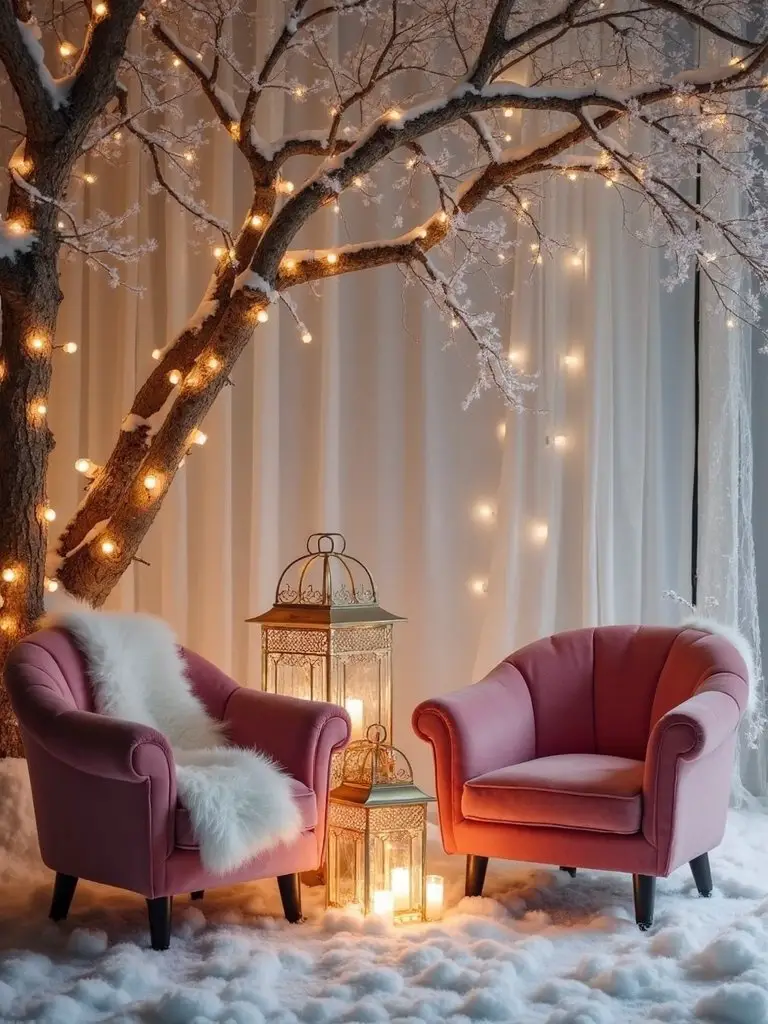 cozy plush winter seating