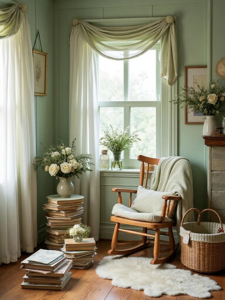 cozy reading nook setup