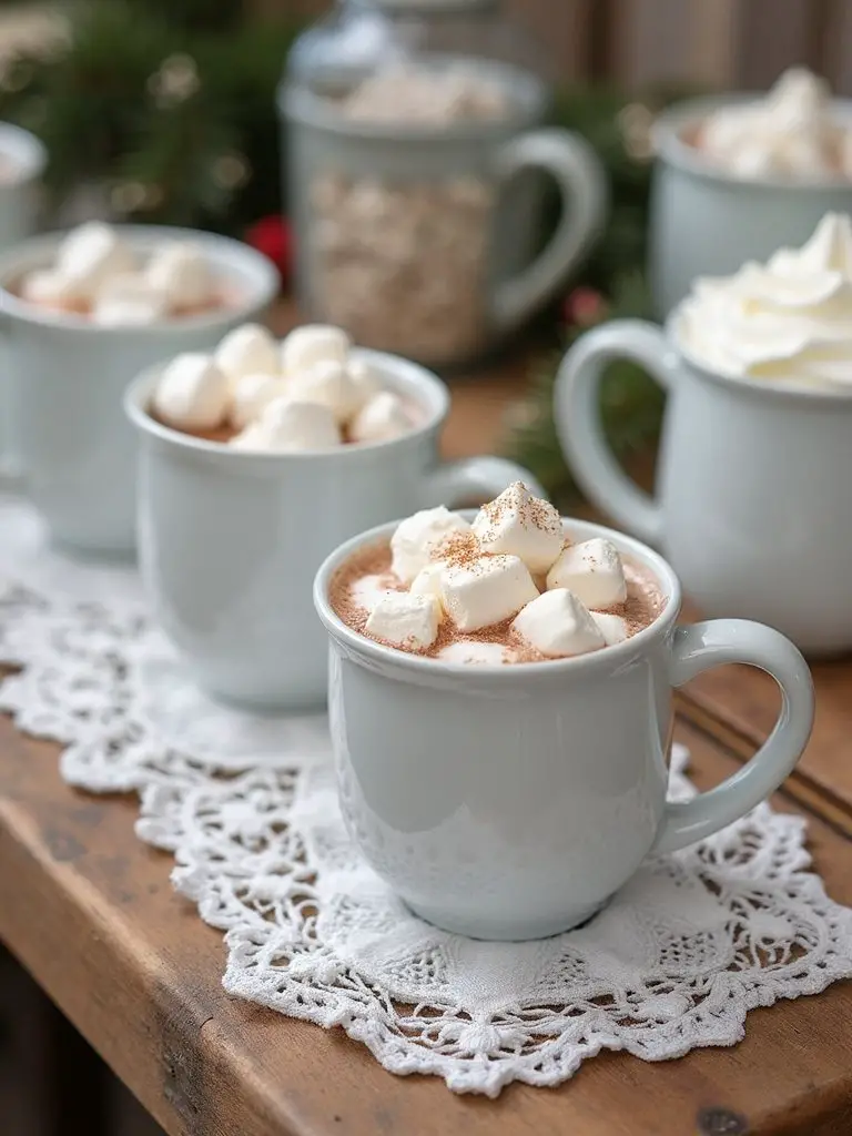 cozy winter beverage station