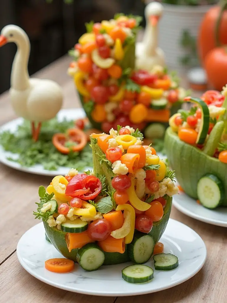 creative gender reveal veggies