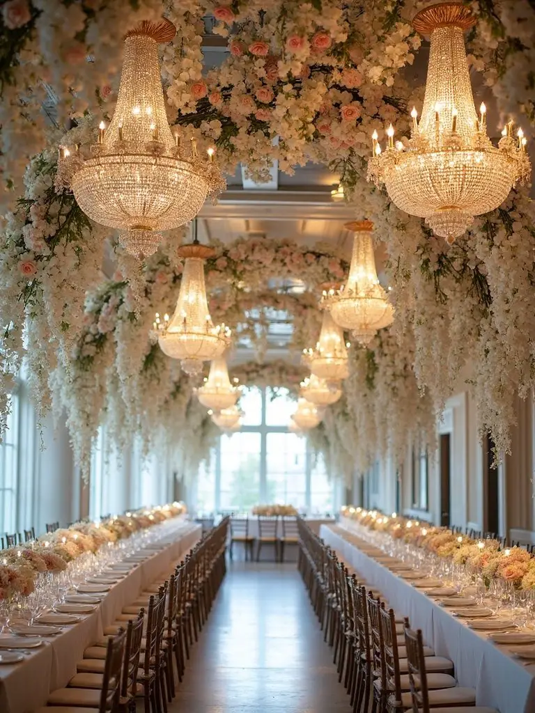 crystal floral wedding elegance