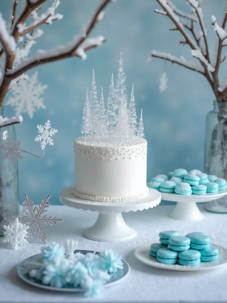 crystal winter baby shower