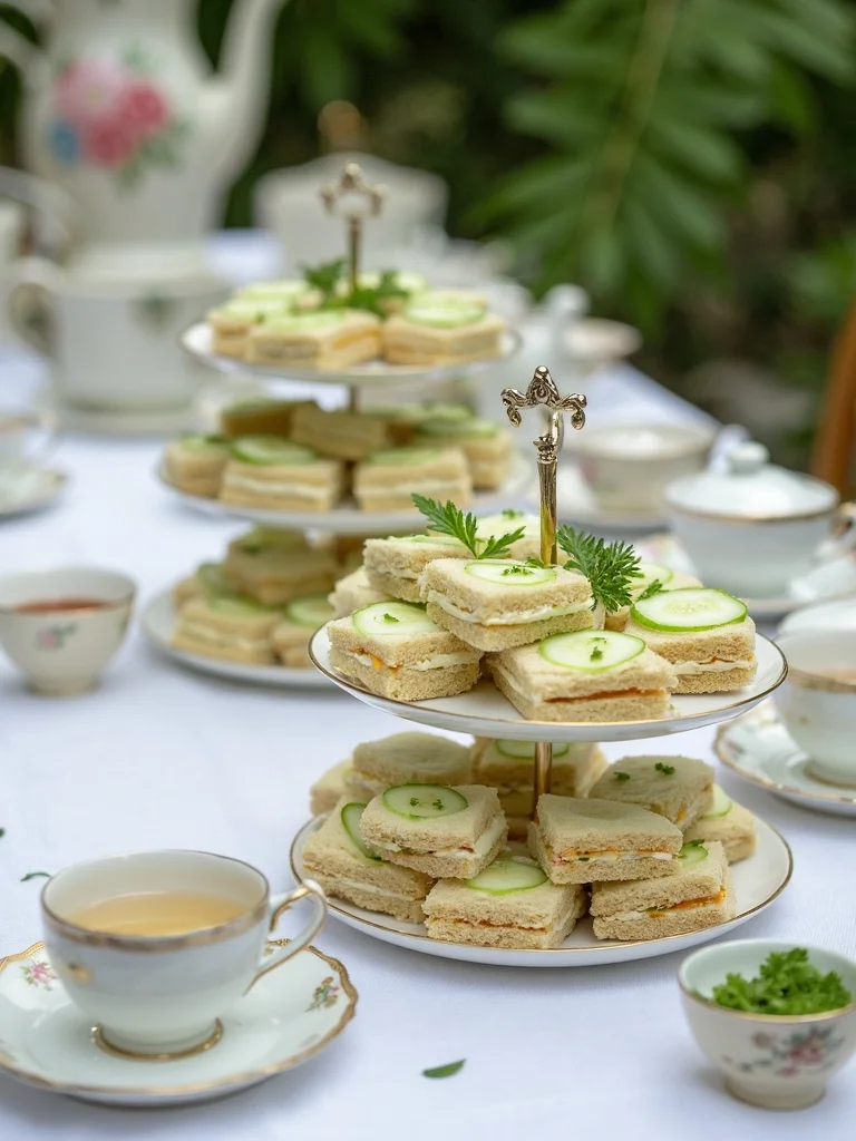 cucumber tea sandwiches preparation