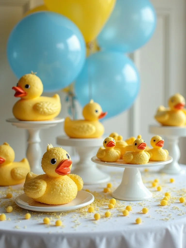 custom duck themed party tags