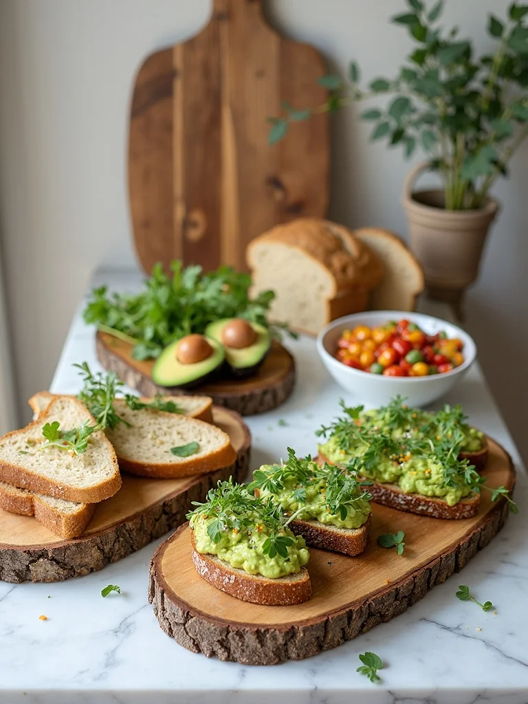 customizable avocado toast station