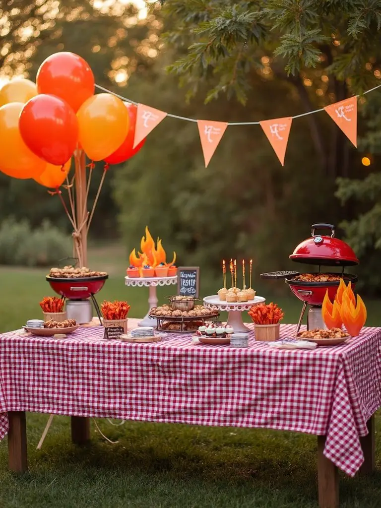 customizable bbq baby invitations