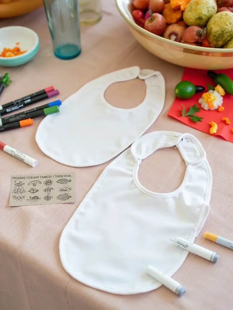 customizable bib decorating station