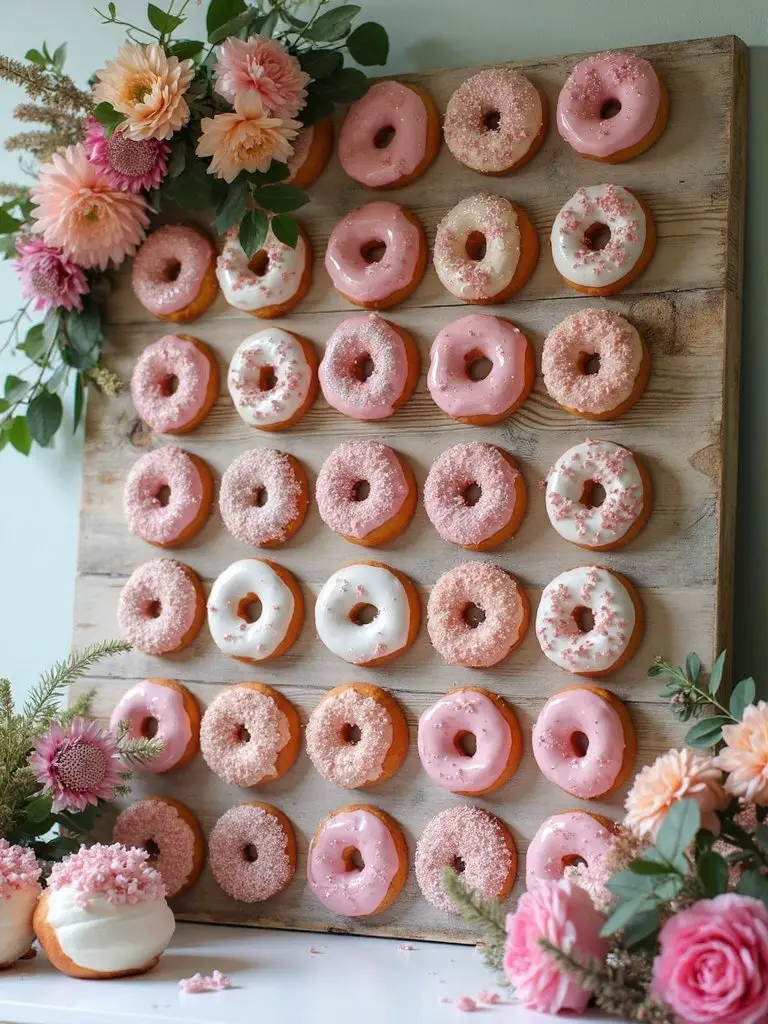 customizable donut wall display