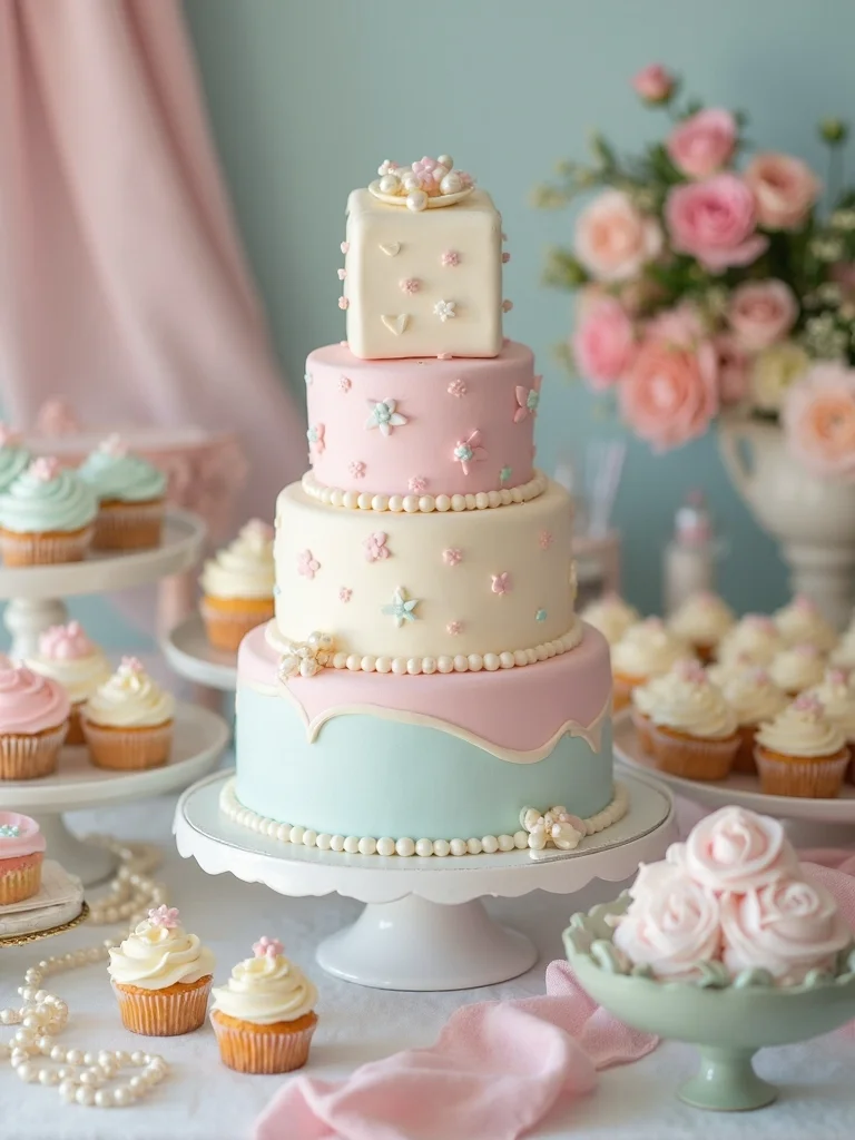 customizable pastel baby blocks