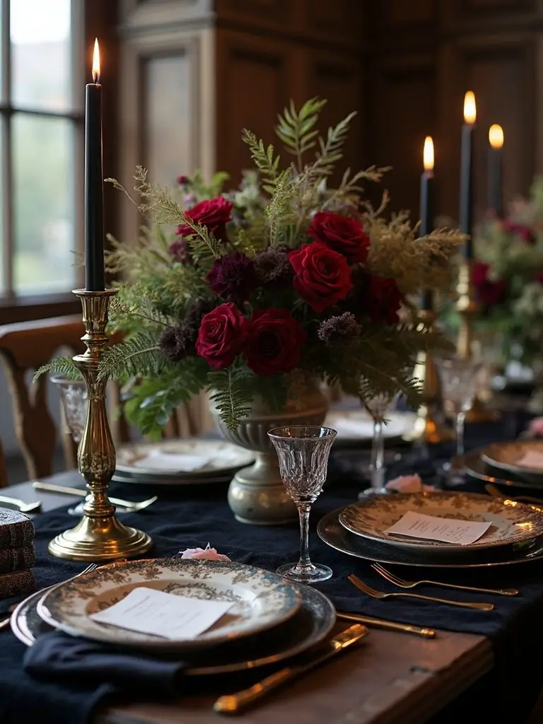 dark academia wedding elegance