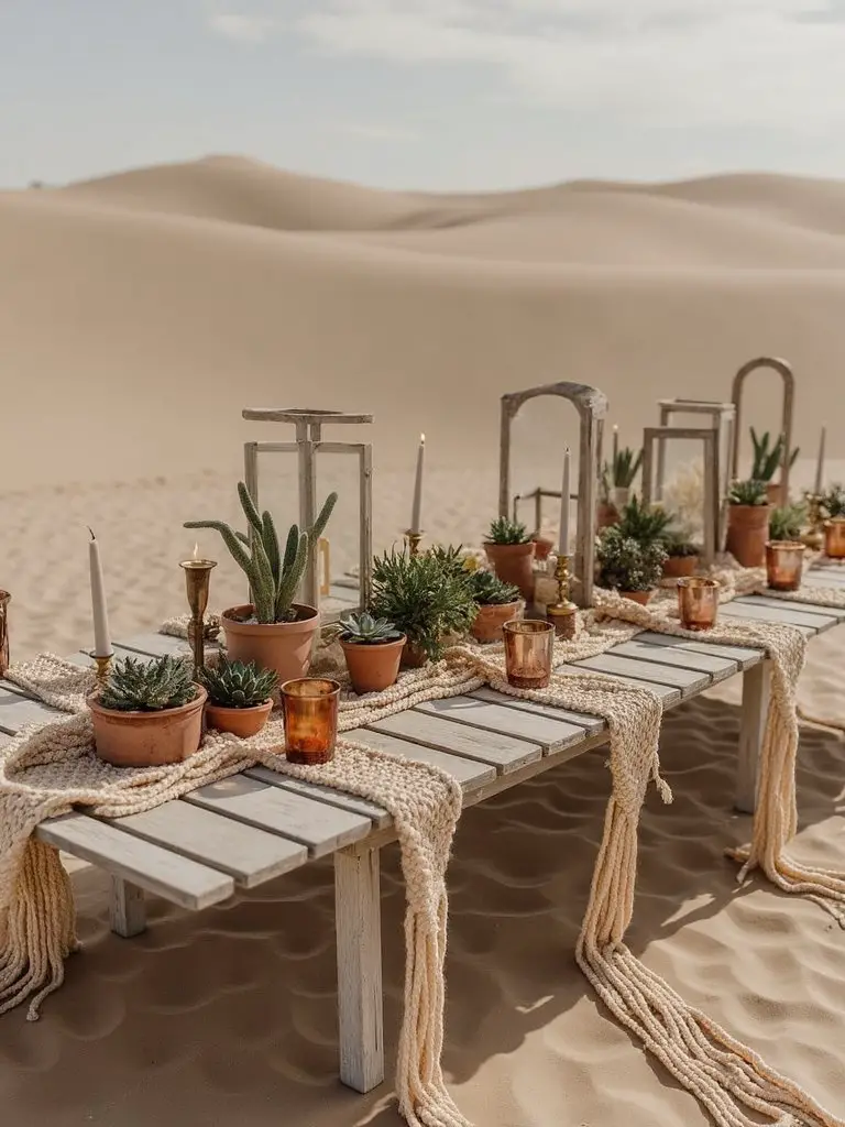 desert inspired botanical guest book