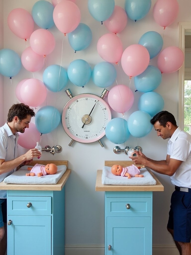 diaper changing race competition