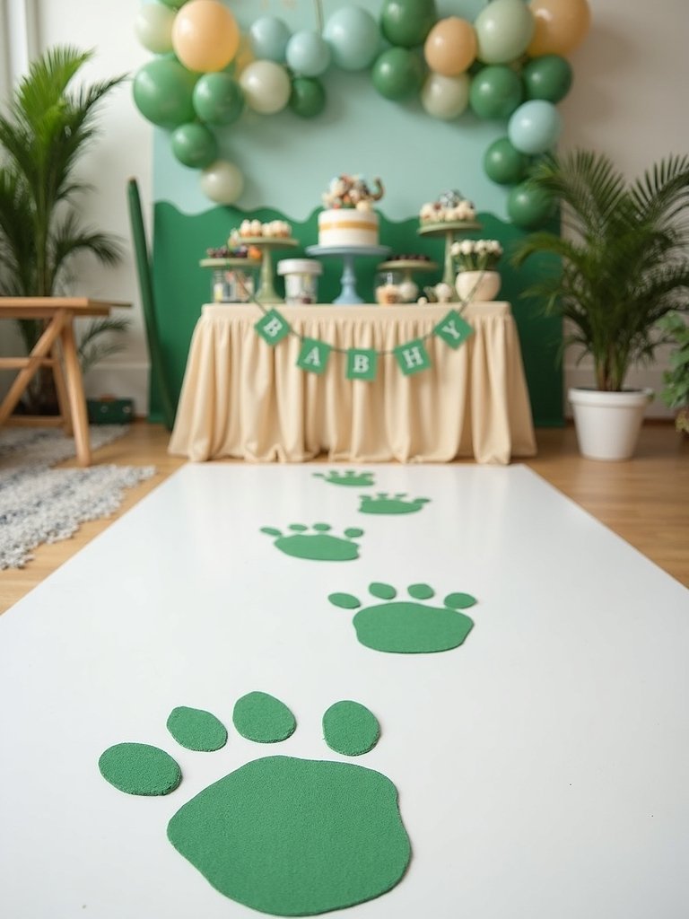 dinosaur footprint floor decals