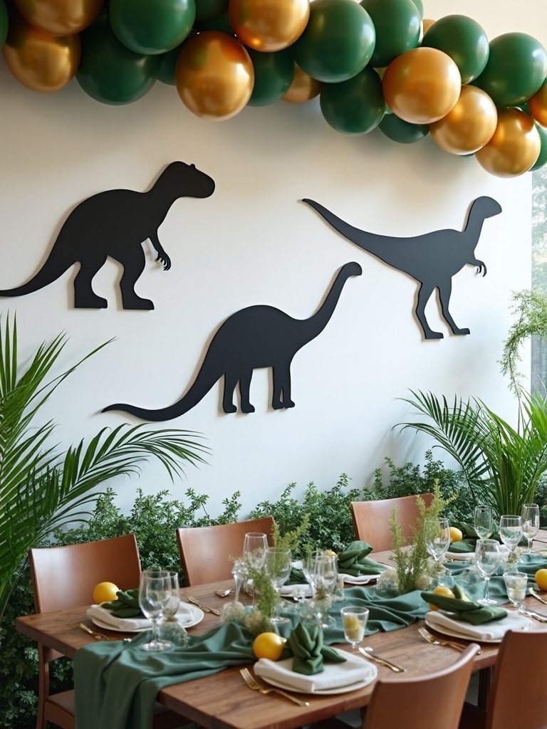 dinosaur silhouettes for decoration
