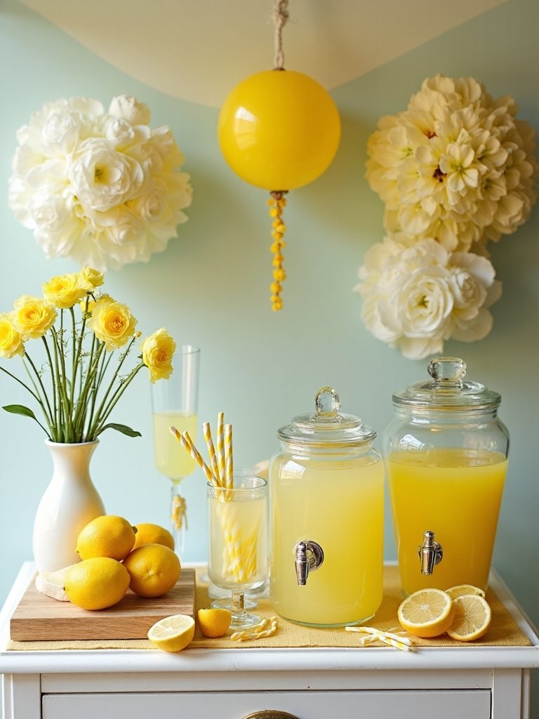 diy lemonade bar setup