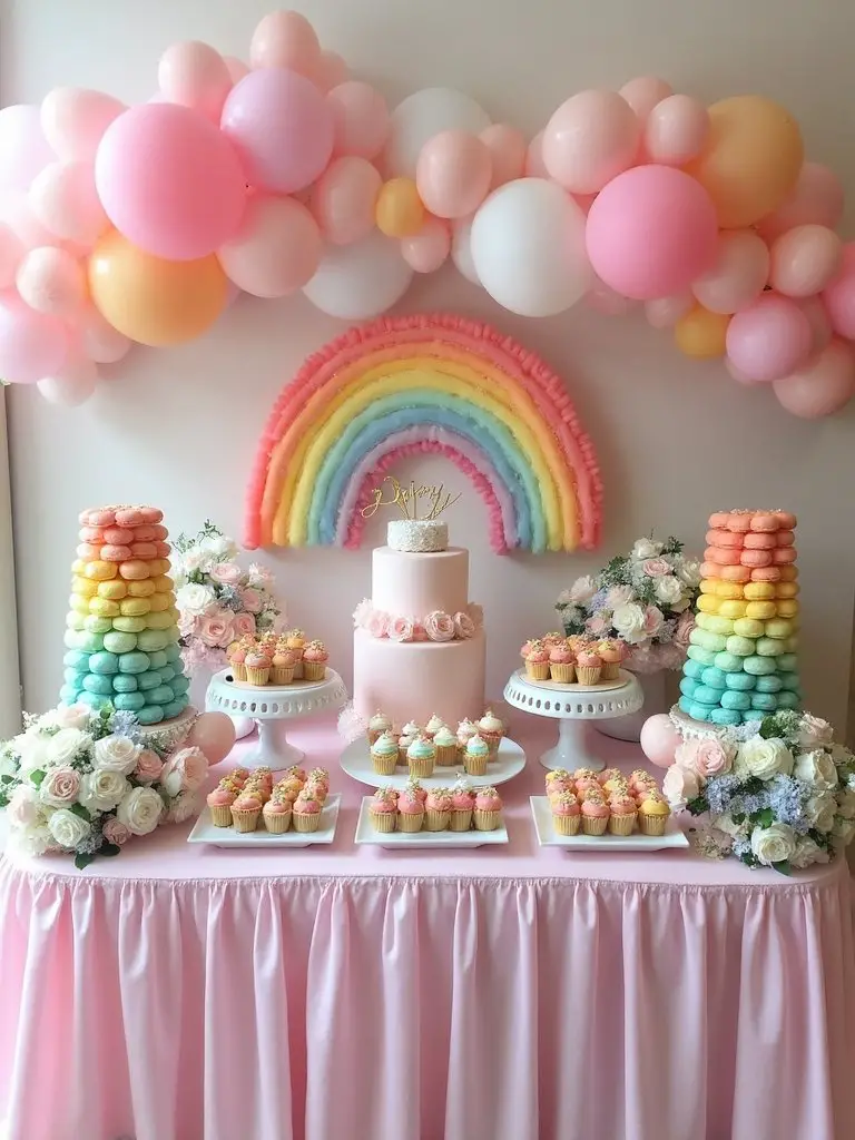 double rainbow baby shower
