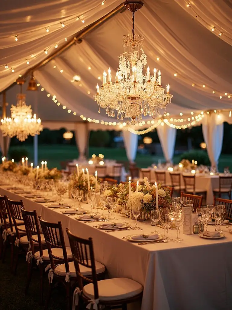 dramatic layered lighting creates ambiance