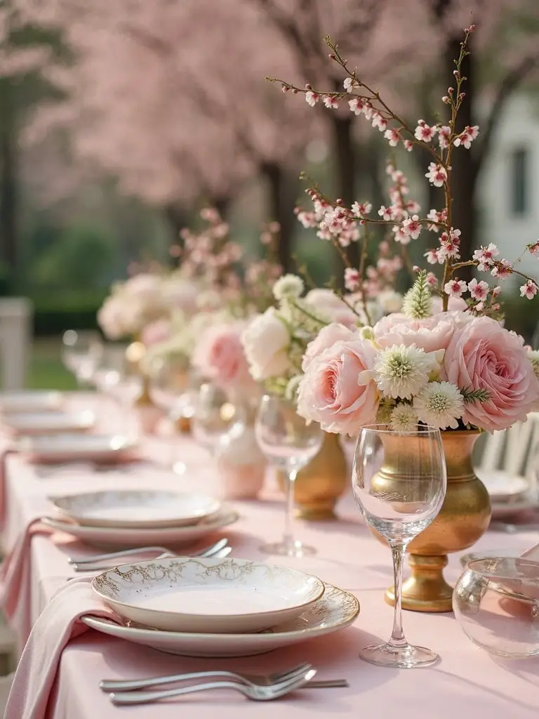 dreamy nature inspired spring branch displays