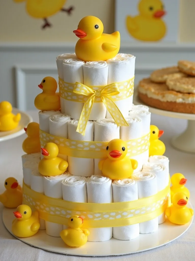 duck diaper cake tutorial