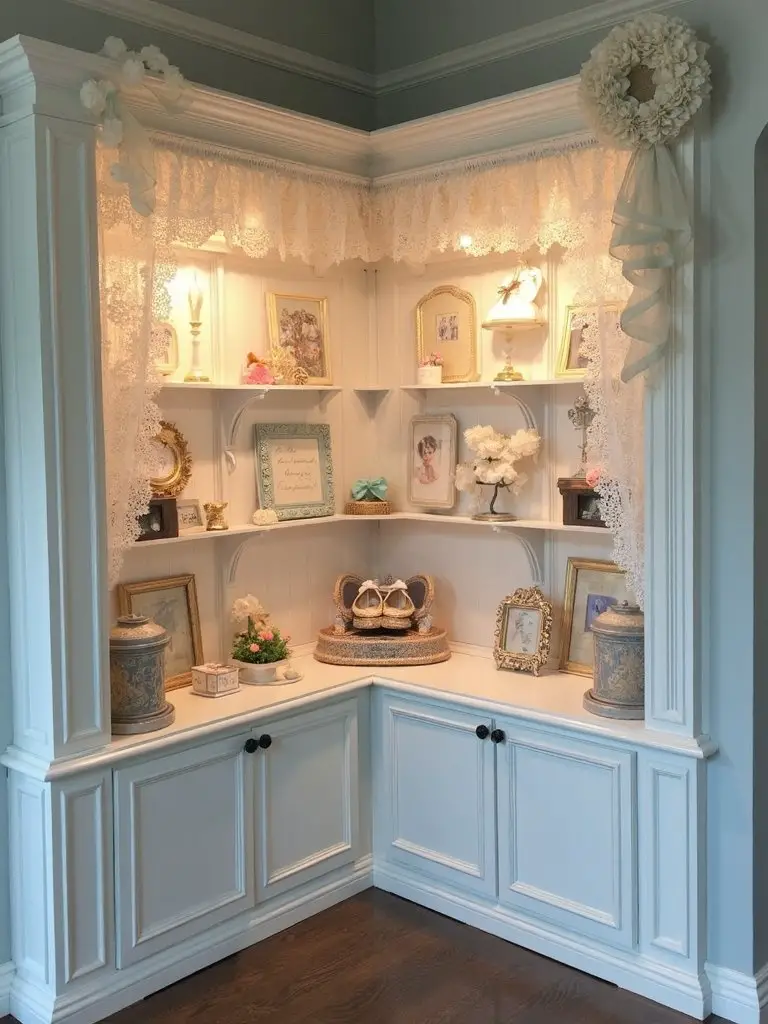 dusty blue baby showcase