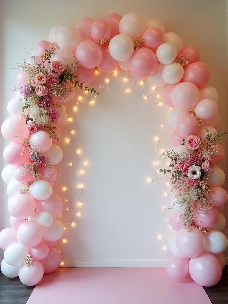 elegant balloon arch decor