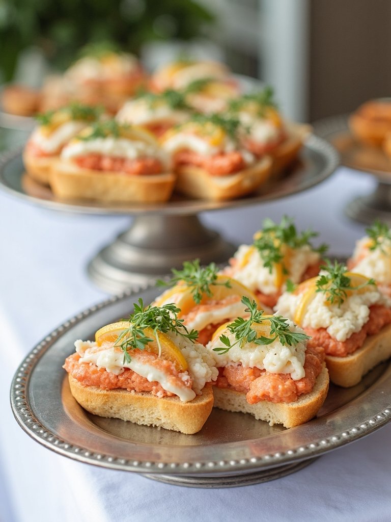 elegant crab salad sandwiches