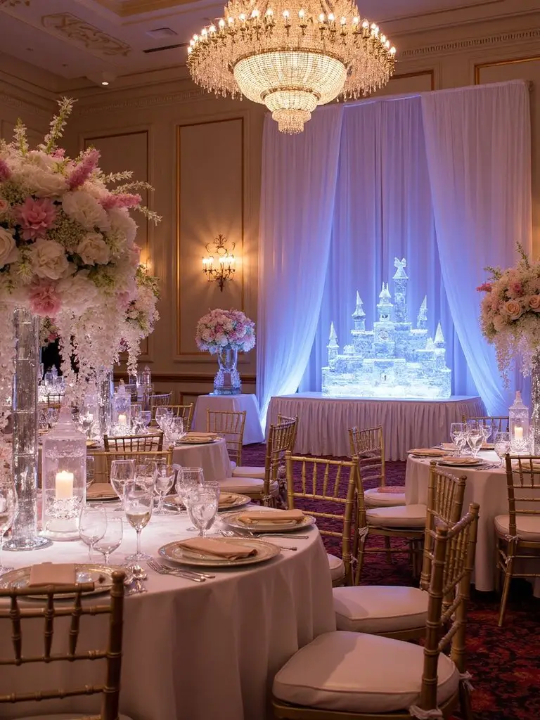 elegant enchanting castle venue transformations