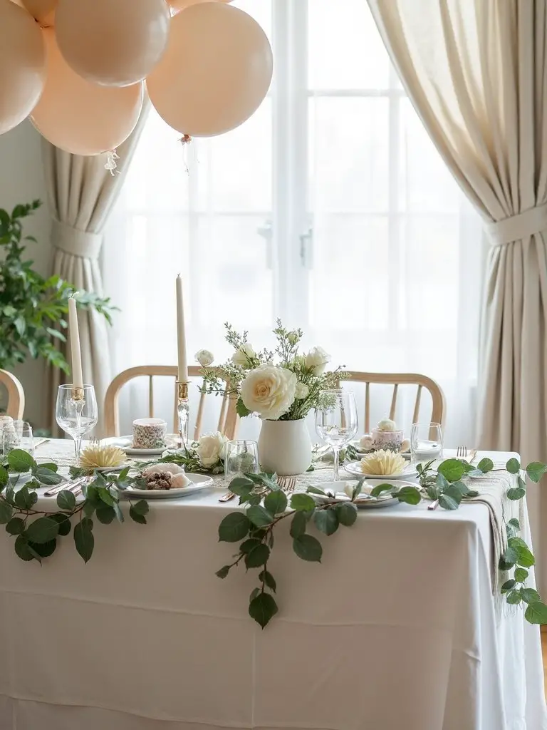 elegant minimalist baby shower