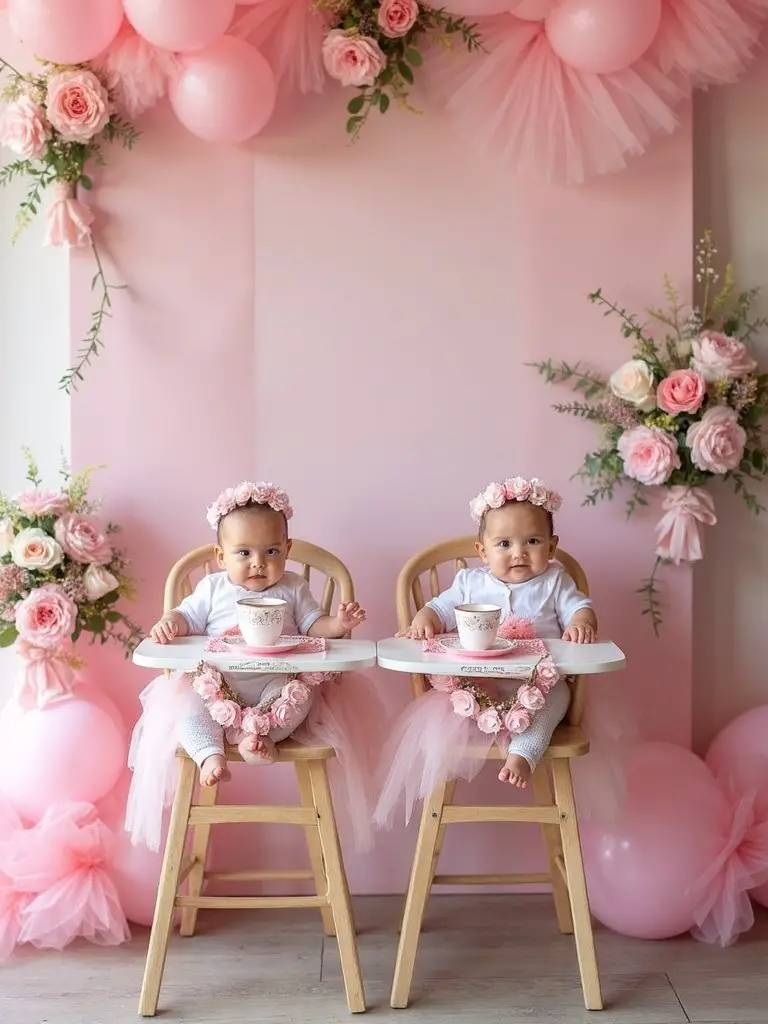 elegant pink tea celebration