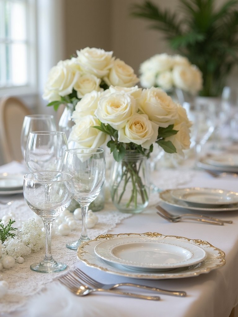 elegant table corner embellishments