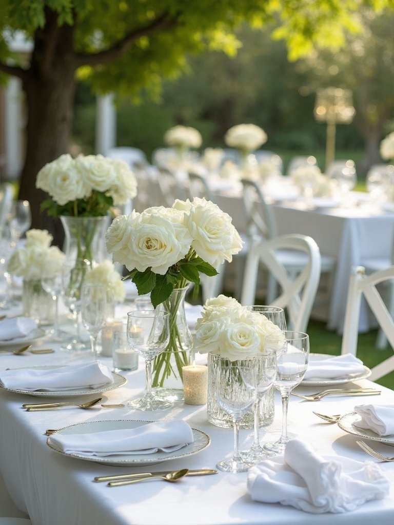 elegant timeless textural garden vignettes