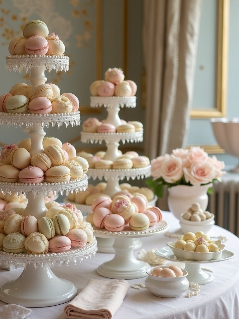 elegant vintage inspired dessert table design