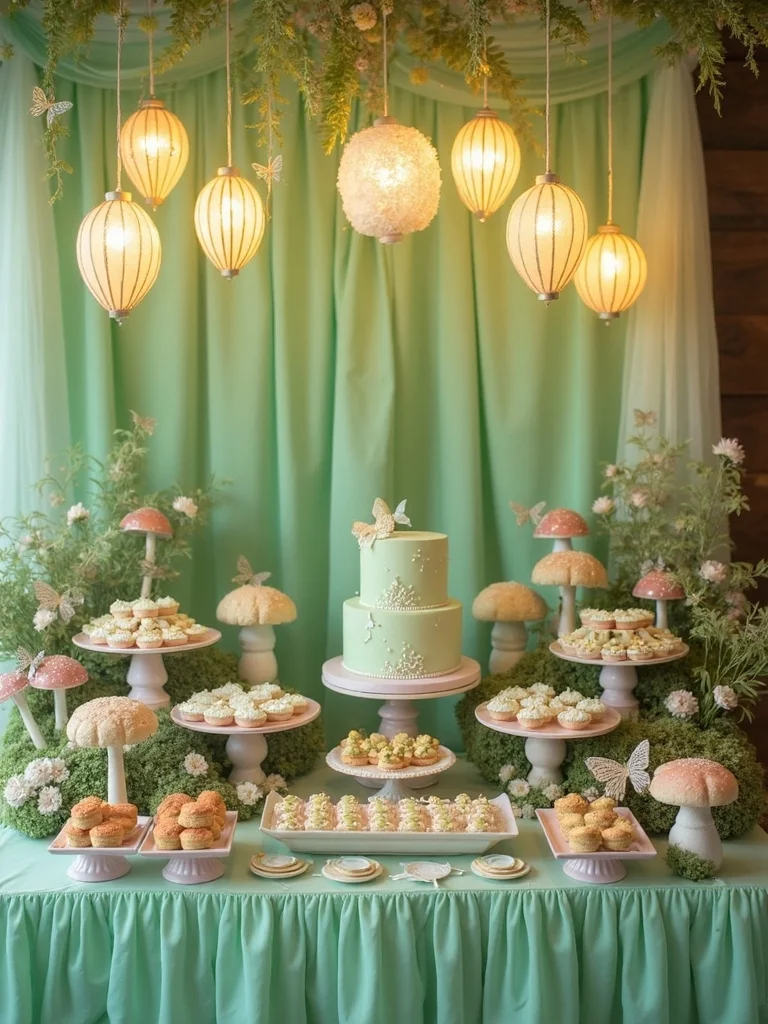 enchanted fairy dessert table