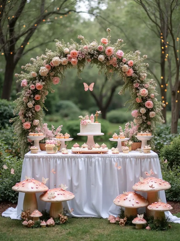 enchanted floral photo backdrop