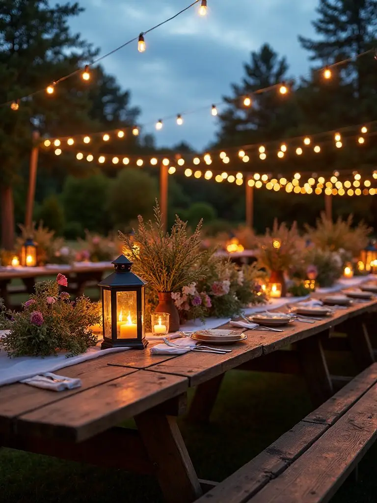 enchanted pathway lantern lighting