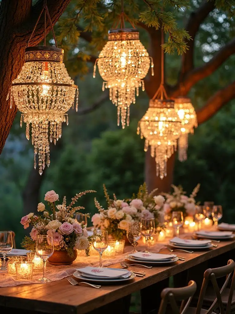 enchanted woodland crystal chandelier showcase