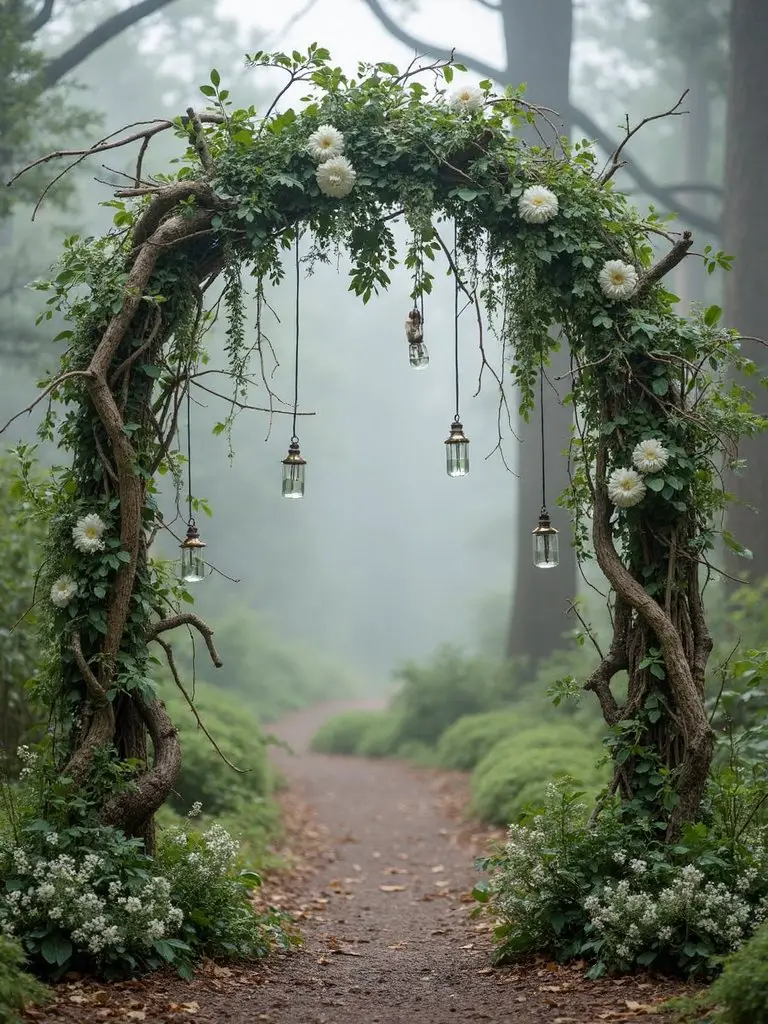 enchanted woodland wedding arch designs
