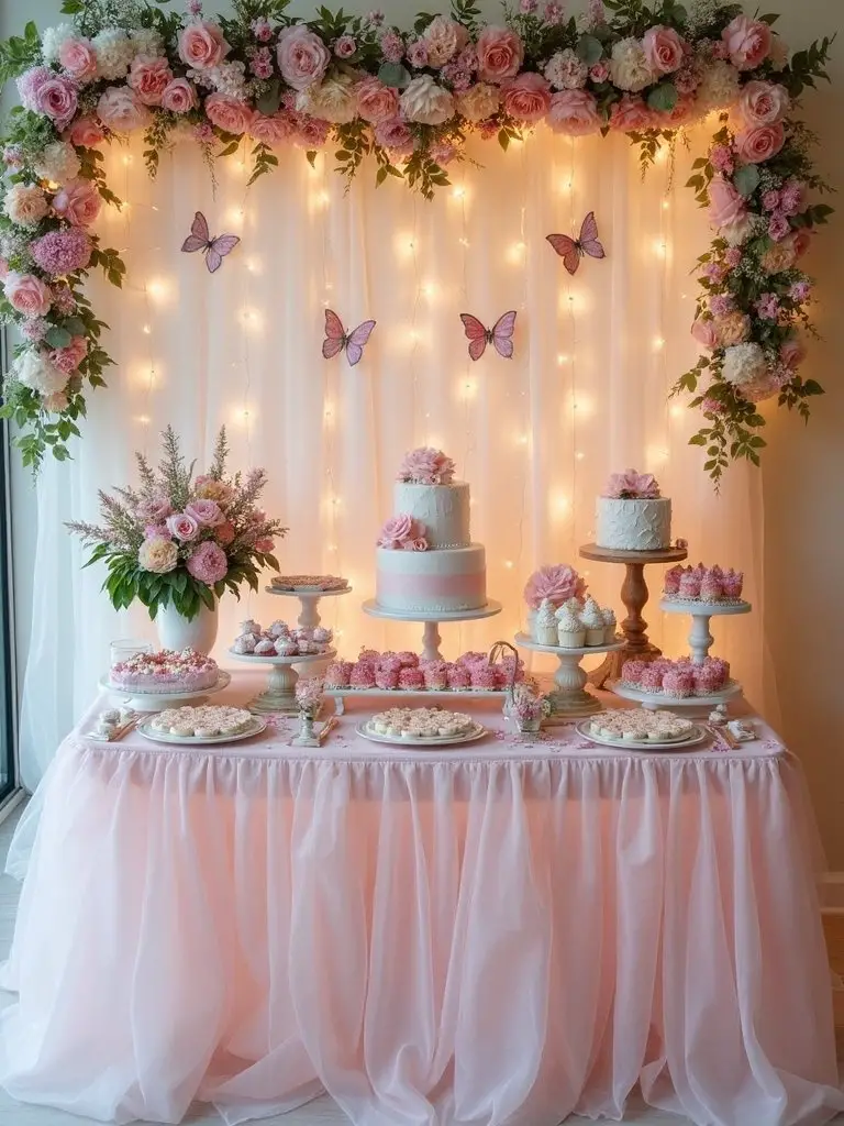 enchanting butterfly flower garlands