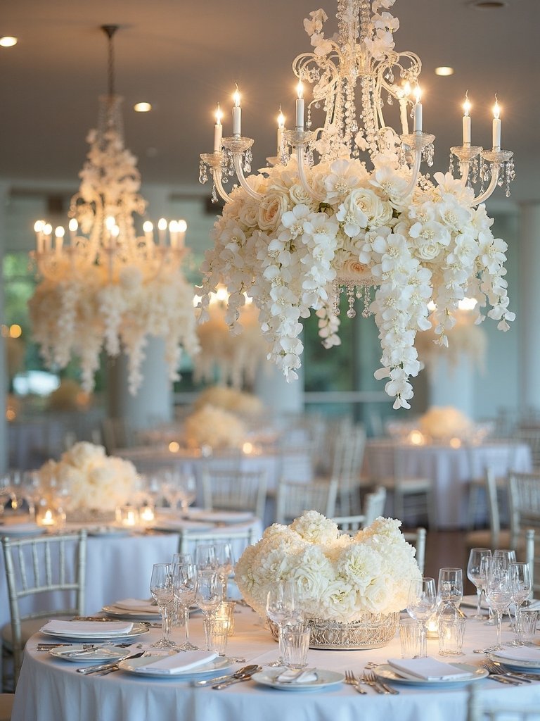 enchanting dimensional sculptural mesmerizing floral chandelier