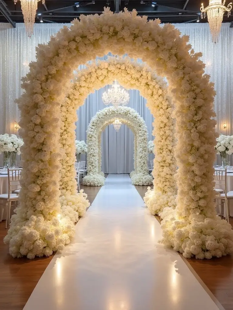 enchanting floral gateway celebration entrance