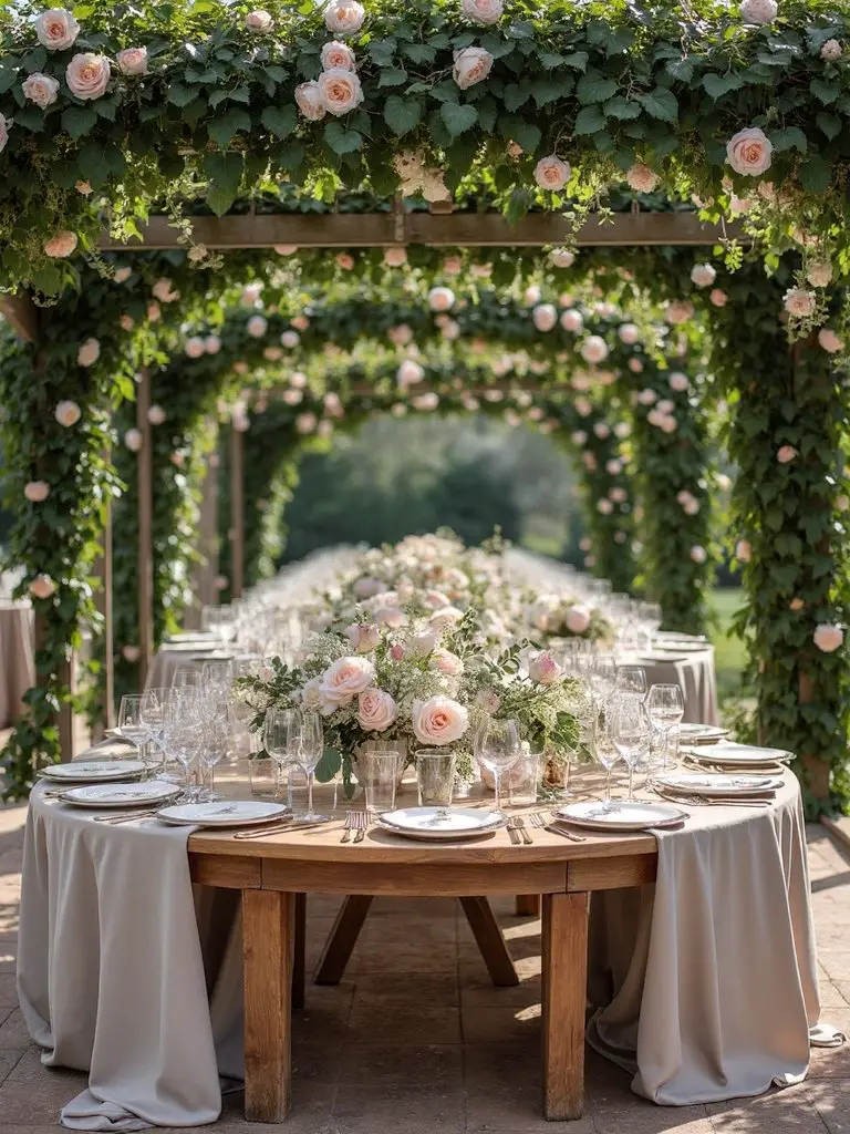 enchanting french garden inspired floral installations