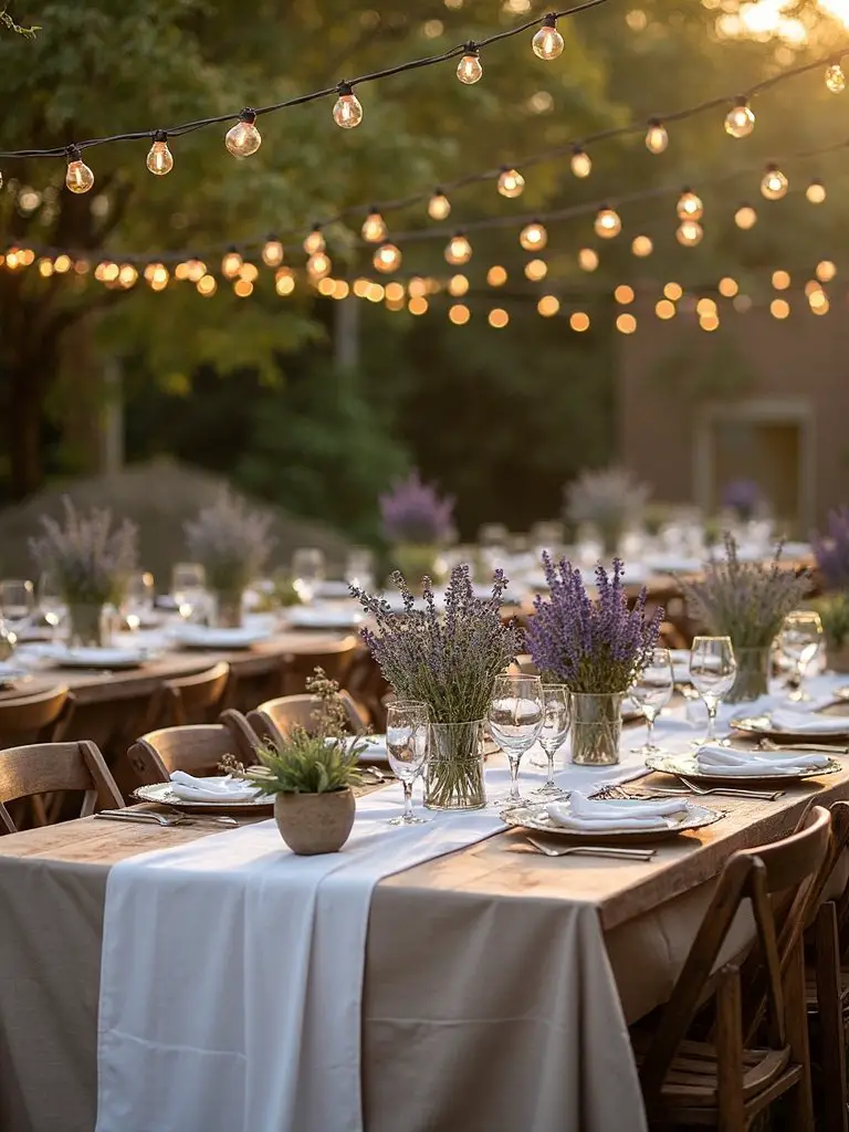 enchanting french garden market lighting