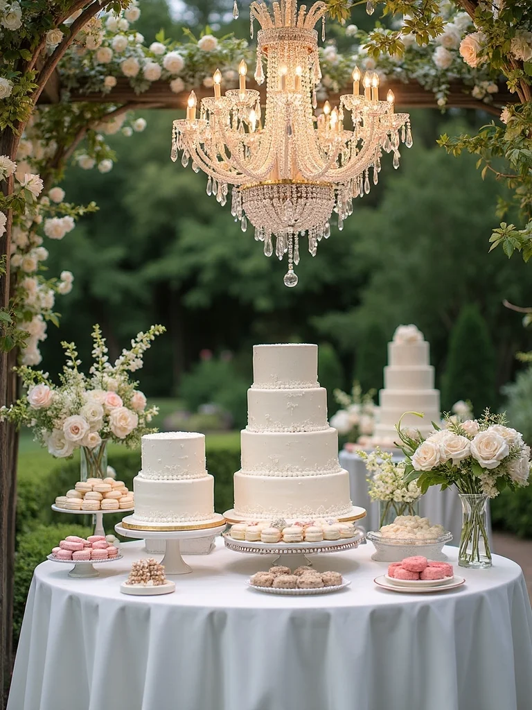 enchanting garden inspired dessert presentation