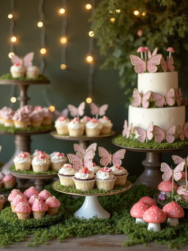 enchanting garden themed desserts