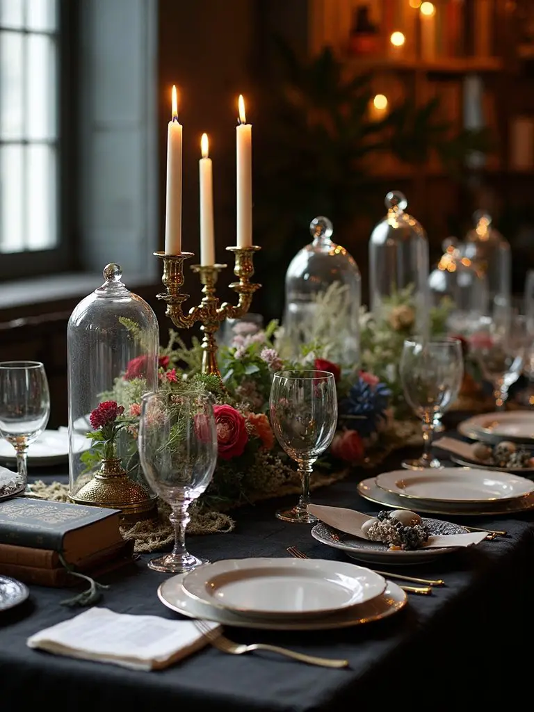 enchanting gothic academic table accents