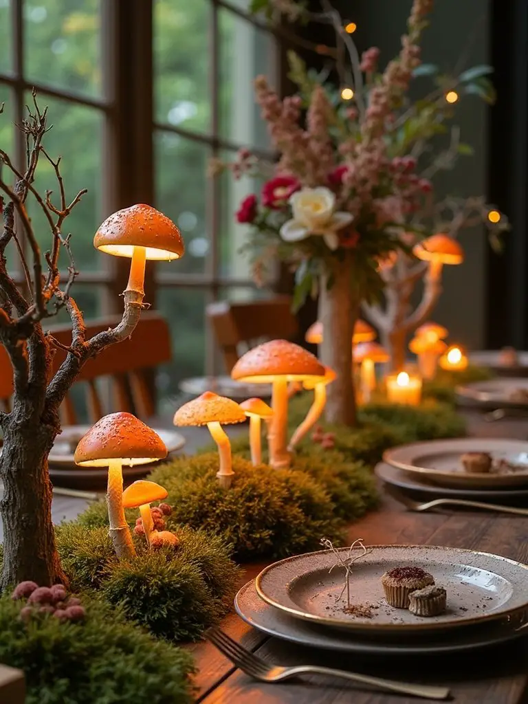 enchanting moss fairy forest aisle