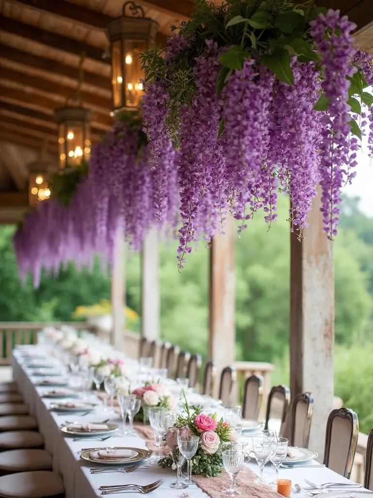 enchanting natural floral canopy celebrations