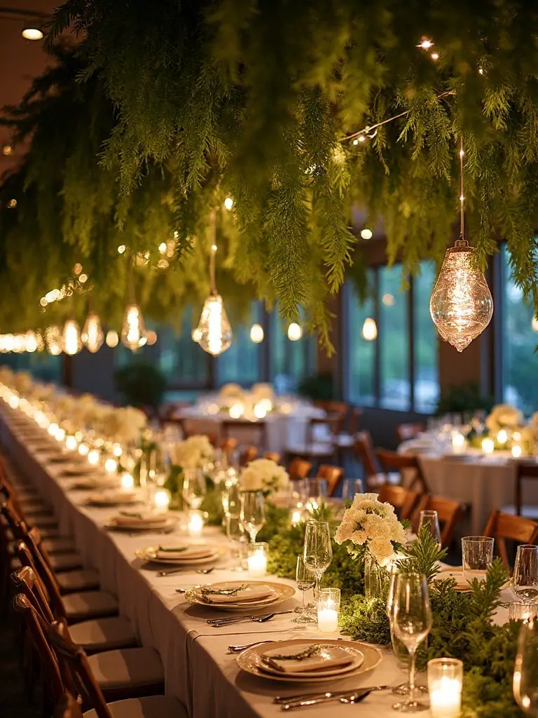 enchanting overhead botanical installations
