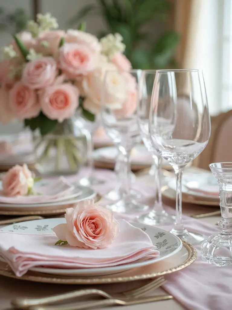 enchanting pastel romantic dining experience