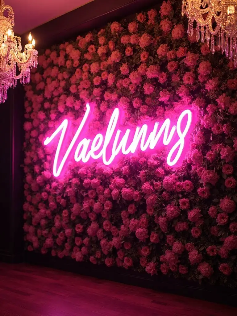 enchanting wedding photo backdrop wall